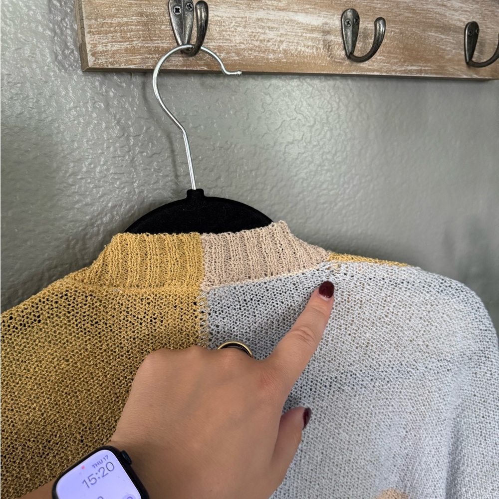 Hem & Thread Colorblock Cardigan Sweater - Picture 9 of 10